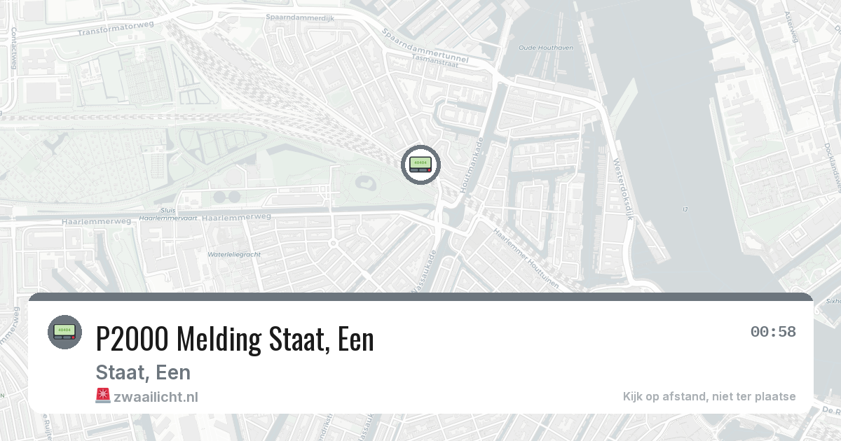 P2000 Melding Staat, Een — 13 jun 2026