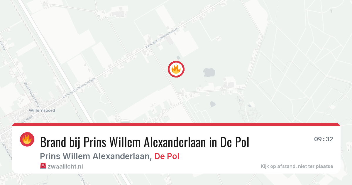 Brand bij Prins Willem Alexanderlaan in De Pol — 28 jun 2026