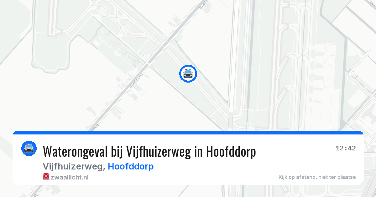 Waterongeval bij Vijfhuizerweg in Hoofddorp — 9 jun 2026