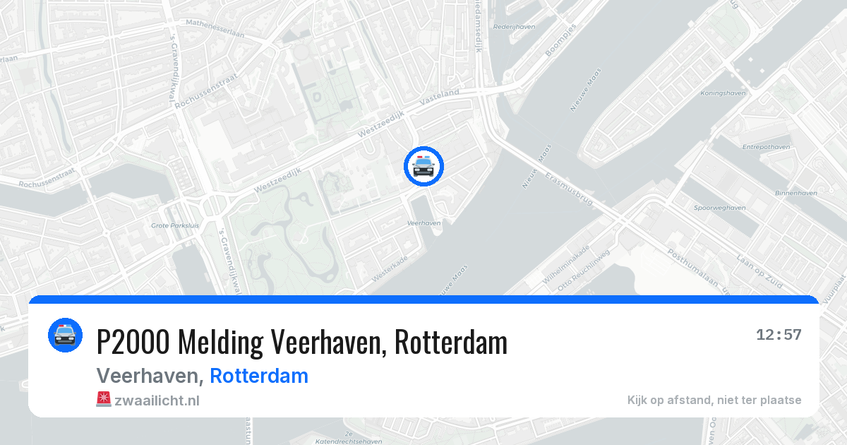 P2000 Melding Veerhaven, Rotterdam — 20 mei 2026