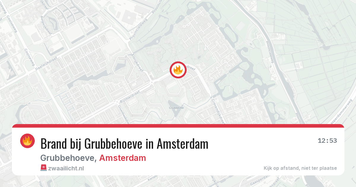 Brand bij Grubbehoeve in Amsterdam — 4 aug 2026