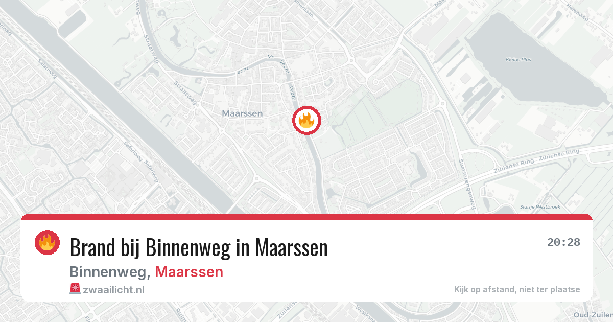 Brand bij Binnenweg in Maarssen — 26 mei 2026