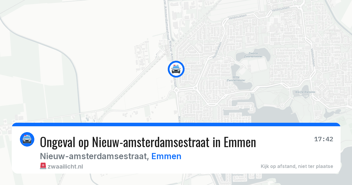 Ongeval op Nieuw-amsterdamsestraat in Emmen — 10 jun 2026