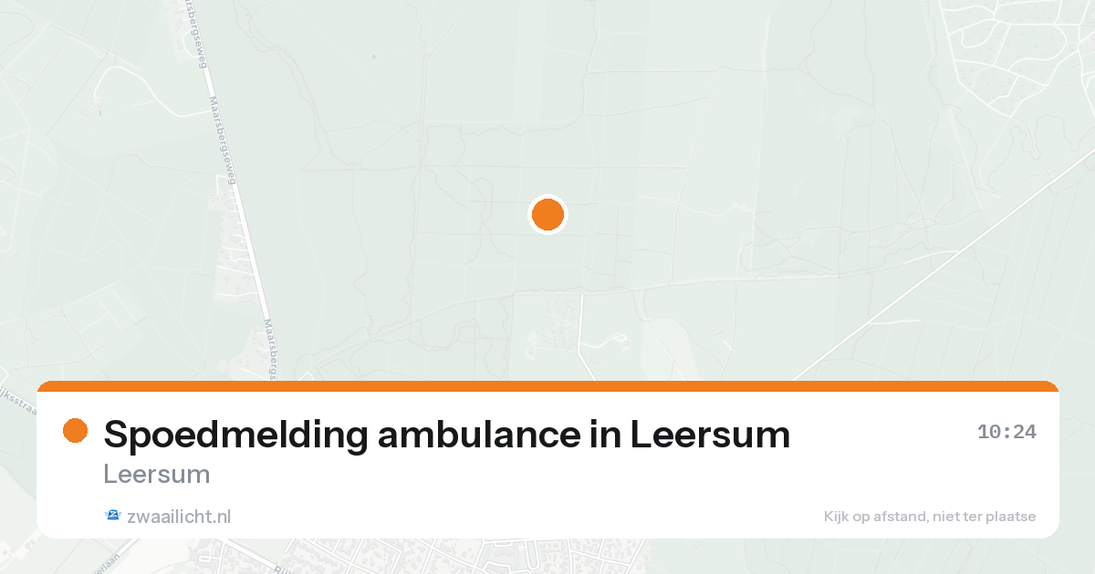 Spoedmelding ambulance in Leersum — 16 aug 2026