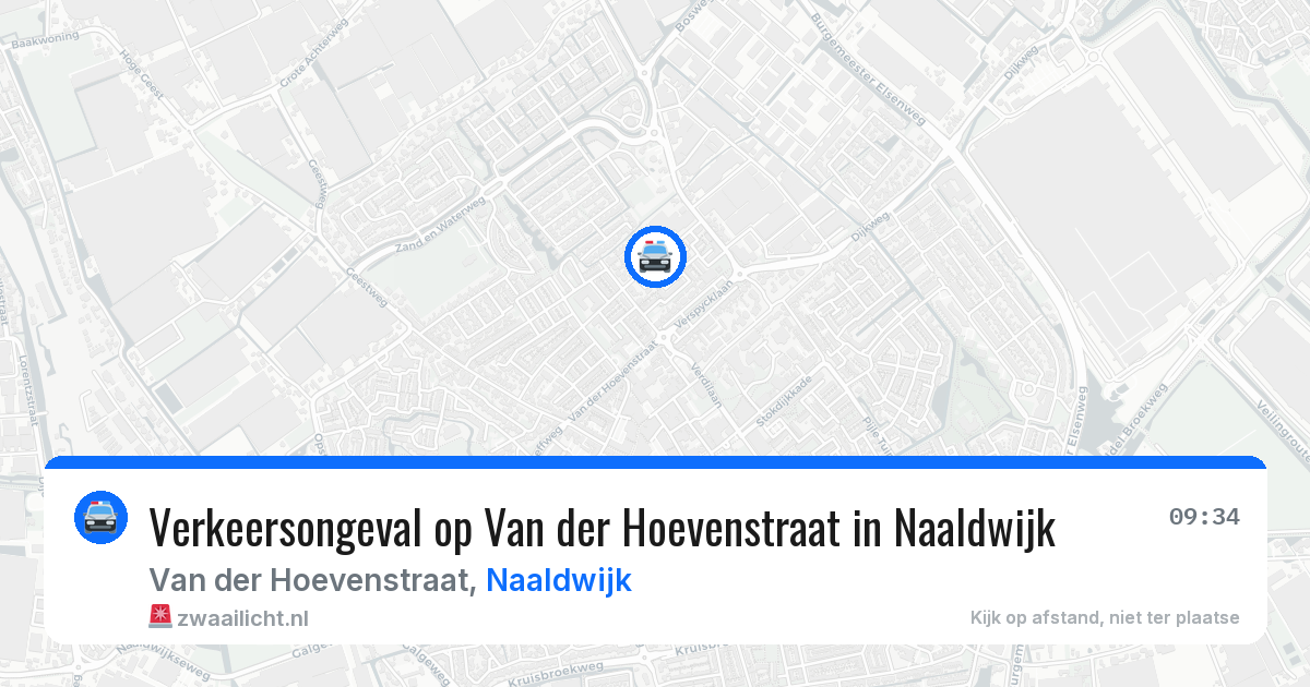 Verkeersongeval op Van der Hoevenstraat in Naaldwijk — 23 jun 2026