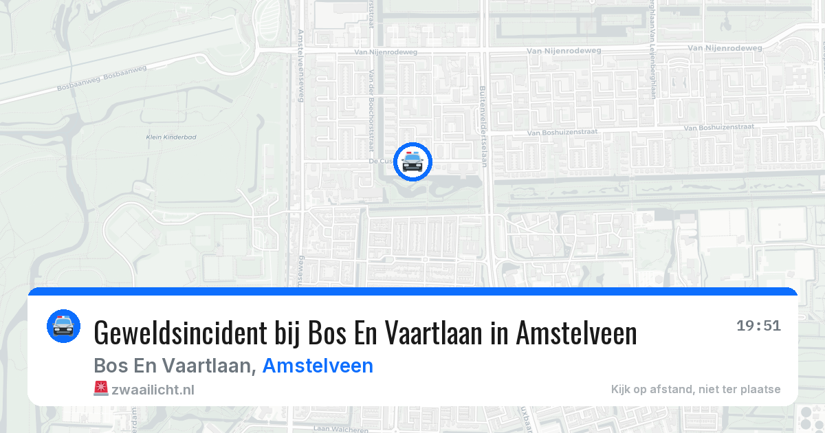 Geweldsincident bij Bos En Vaartlaan in Amstelveen — 9 mei 2026