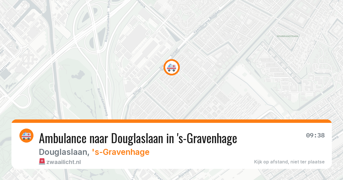 Ambulance naar Douglaslaan in 's-Gravenhage — 7 aug 2026