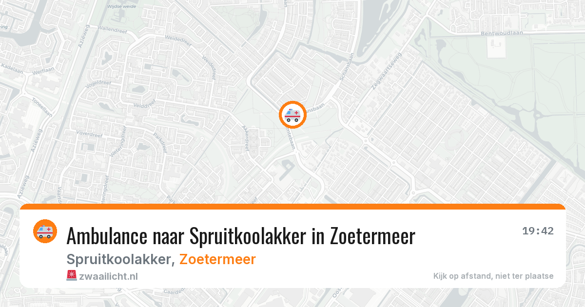 Ambulance naar Spruitkoolakker in Zoetermeer — 1 apr 2026