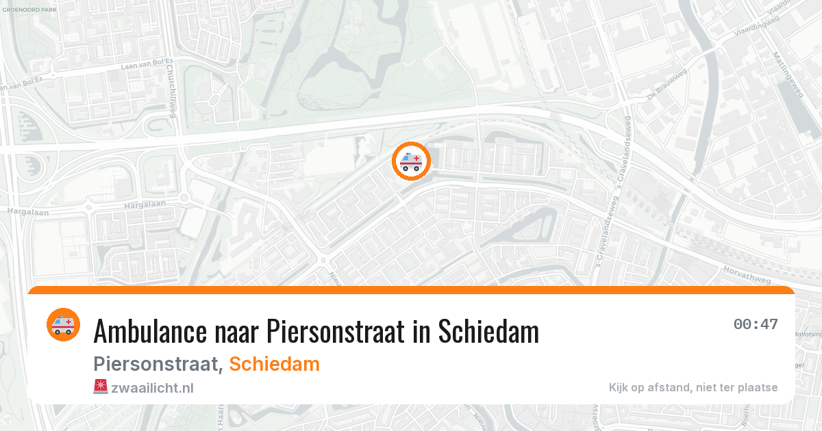 Ambulance naar Piersonstraat in Schiedam — 27 mei 2026