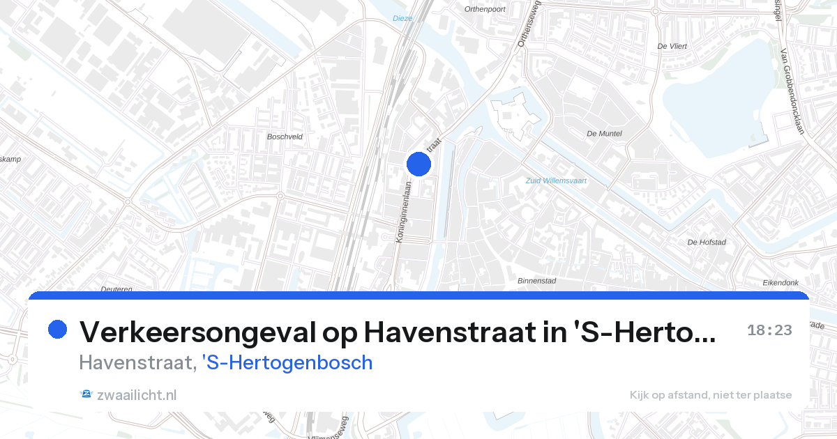 Verkeersongeval op Havenstraat in 'S-Hertogenbosch — 28 aug 2026