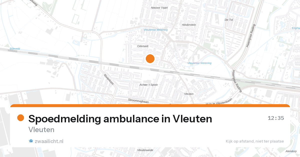 Spoedmelding ambulance in Vleuten — 28 aug 2026