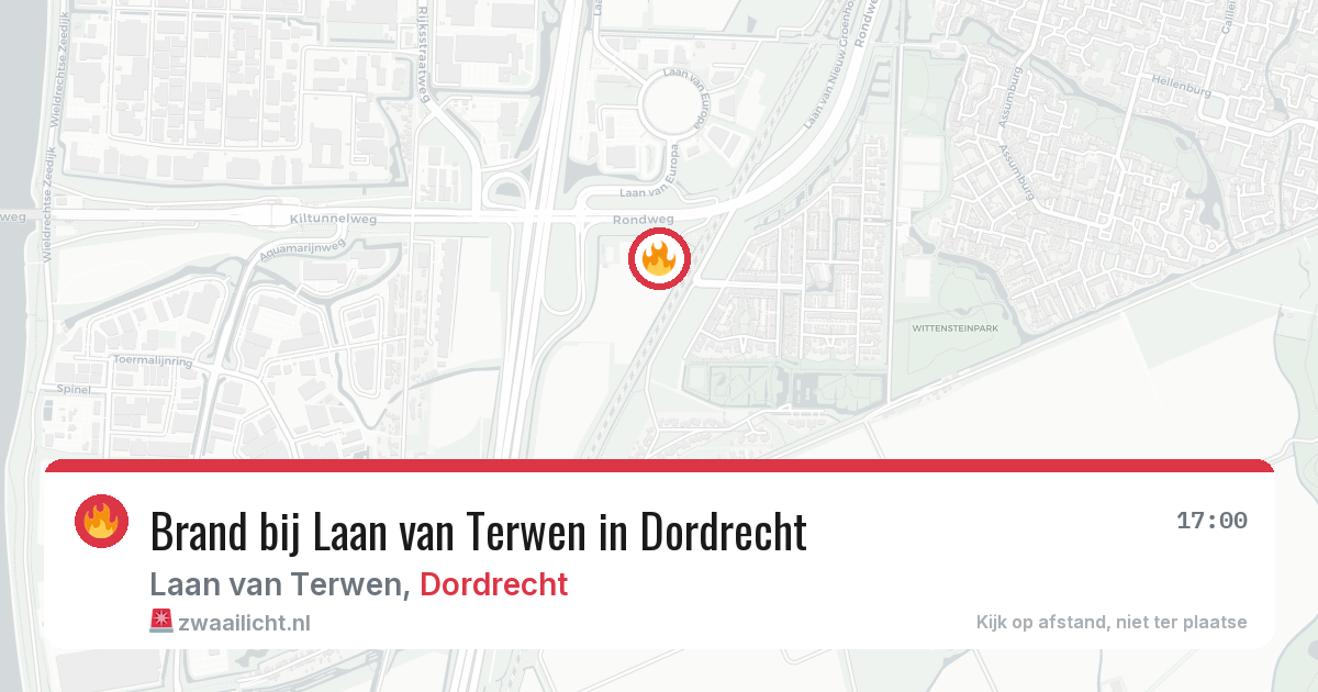 Brand bij Laan van Terwen in Dordrecht — 8 feb 2026