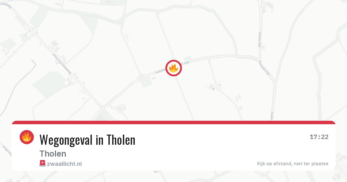 Wegongeval in Tholen — 12 jun 2026
