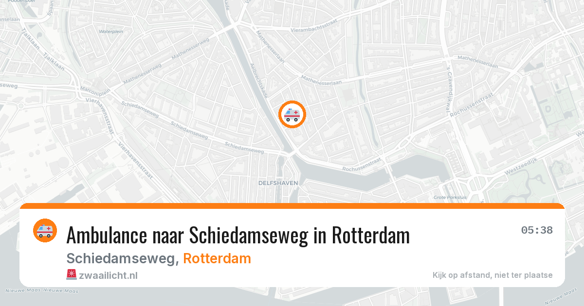 Ambulance naar Schiedamseweg in Rotterdam — 28 apr 2026