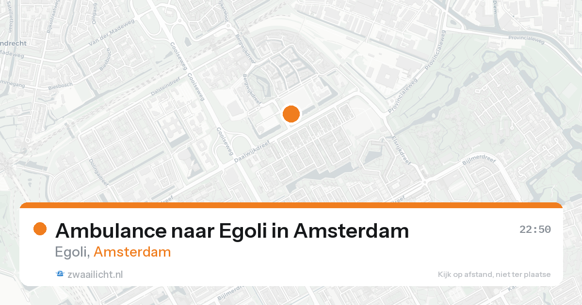 Ambulance naar Egoli in Amsterdam — 17 aug 2026