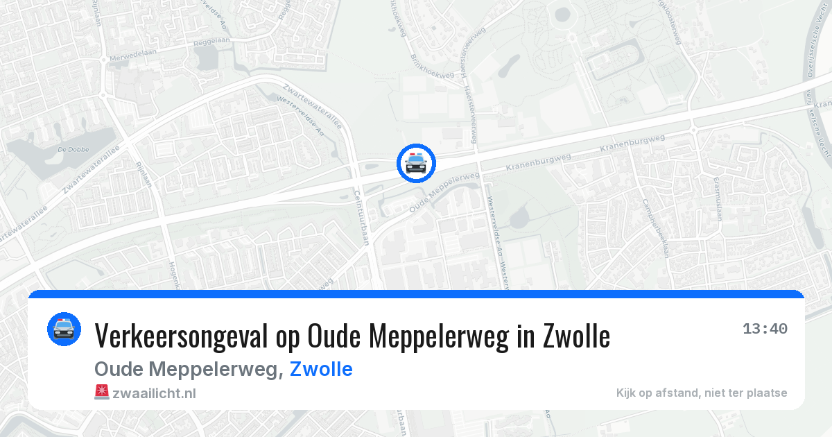 Verkeersongeval op Oude Meppelerweg in Zwolle — 4 mei 2026