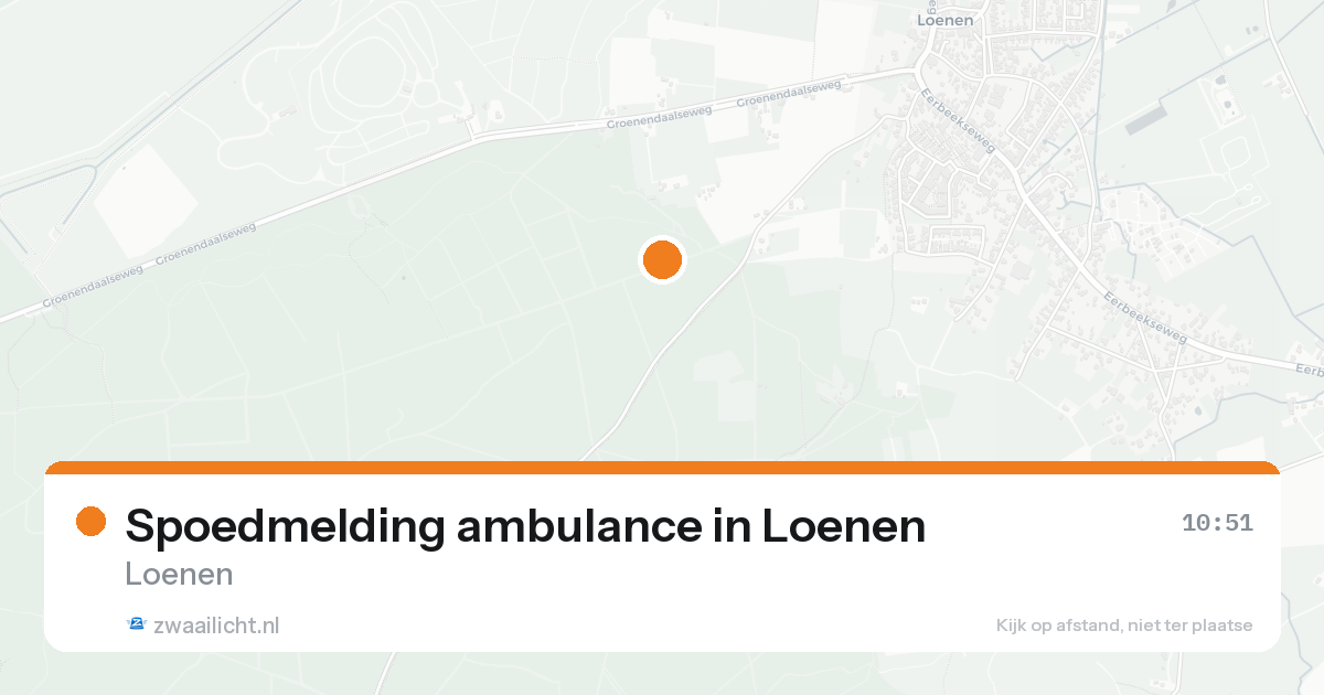 Spoedmelding ambulance in Loenen — 15 aug 2026