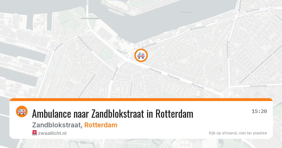 Ambulance naar Zandblokstraat in Rotterdam — 29 jun 2026