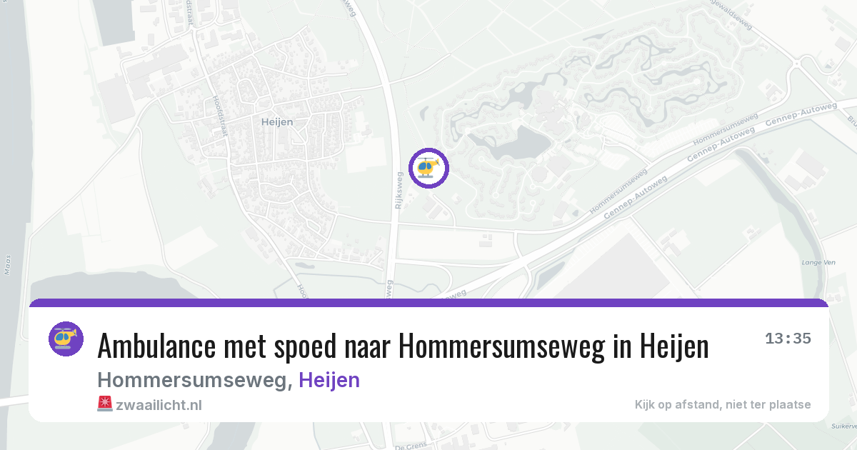 Ambulance met spoed naar Hommersumseweg in Heijen — 25 feb 2026