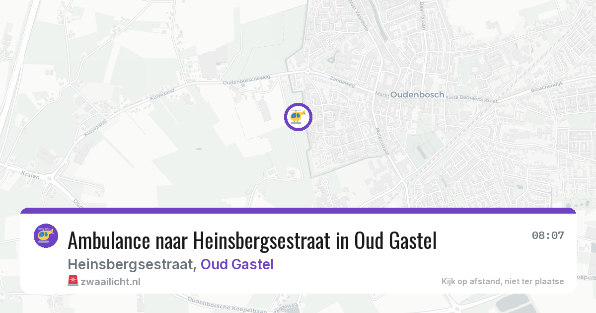 Ambulance naar Heinsbergsestraat in Oud Gastel — 5 jul 2026