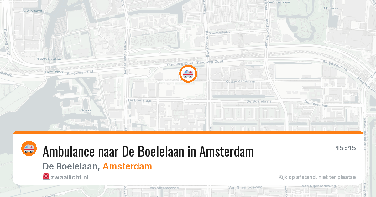 Ambulance naar De Boelelaan in Amsterdam — 7 apr 2026