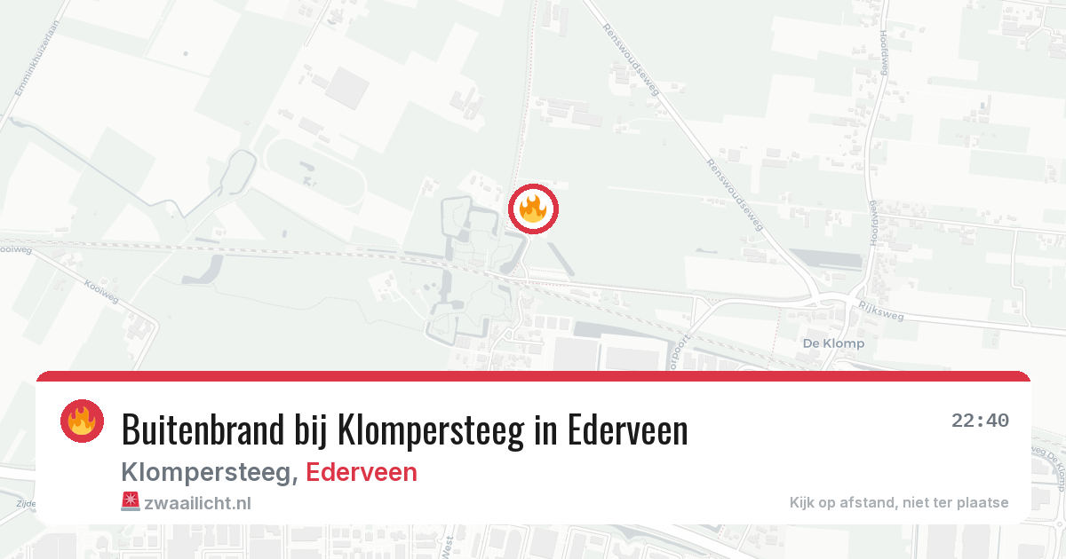 Buitenbrand bij Klompersteeg in Ederveen — 25 jul 2026