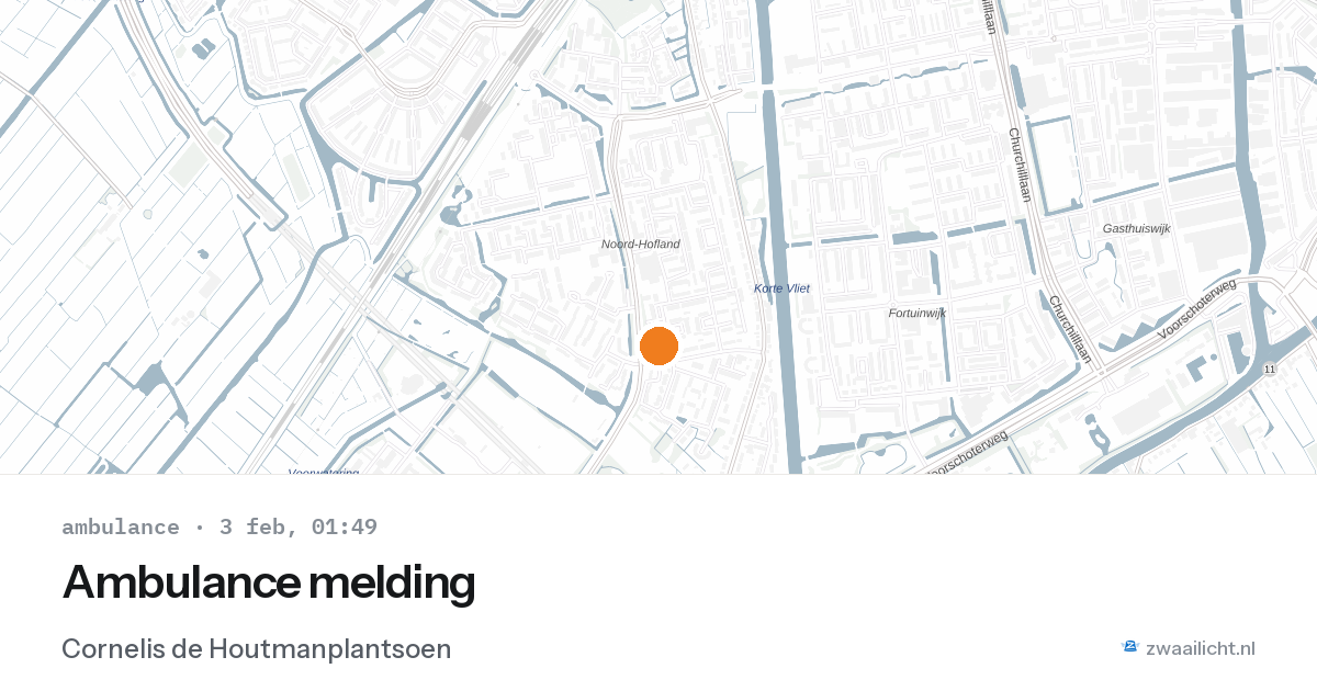 Ambulance melding — 3 feb 2026
