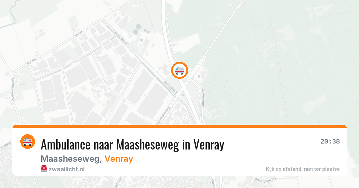 Ambulance naar Maasheseweg in Venray — 21 mei 2026