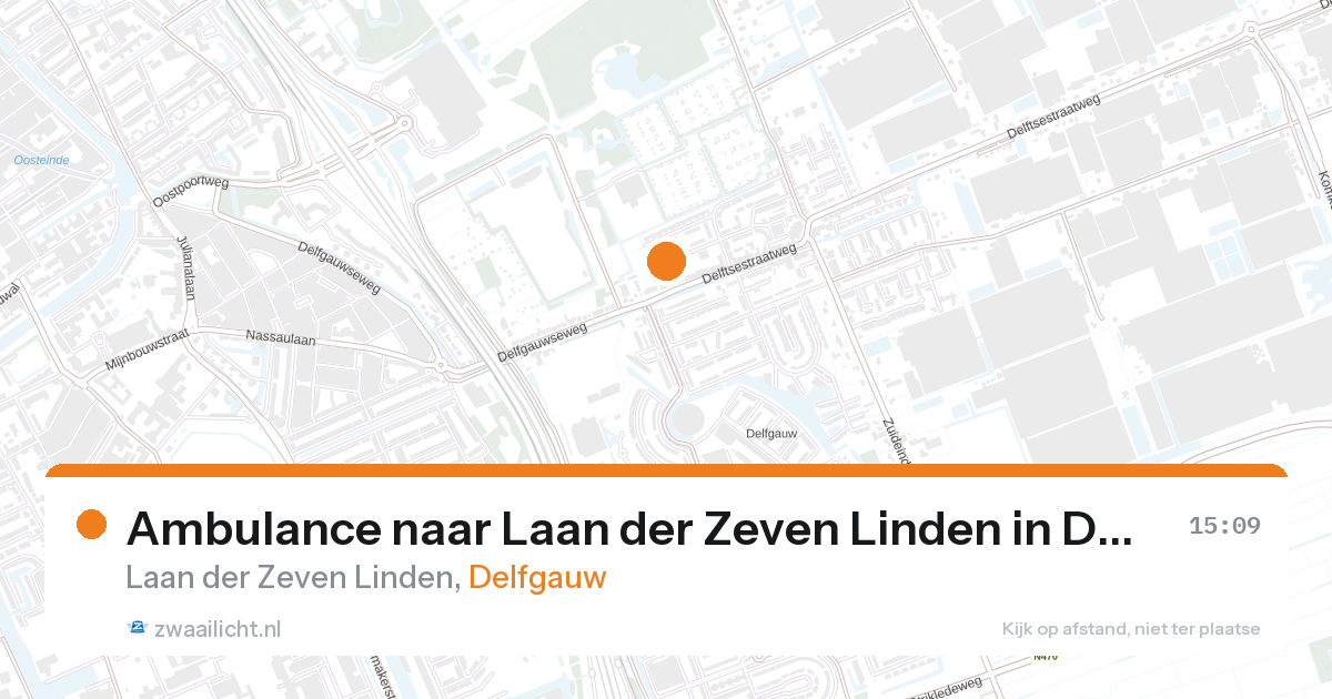 Ambulance naar Laan der Zeven Linden in Delfgauw — 21 mei 2026