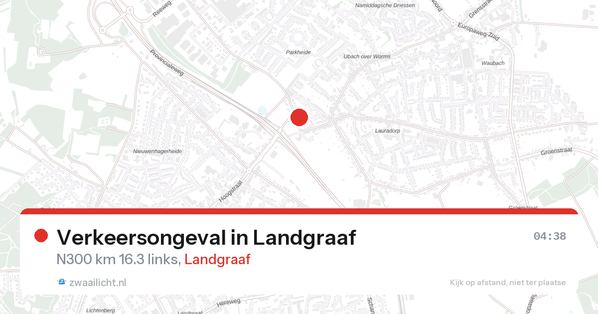 Verkeersongeval in Landgraaf — 23 aug 2026