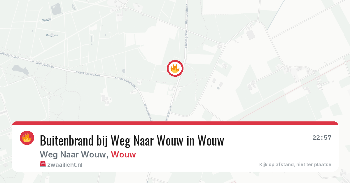 Buitenbrand bij Weg Naar Wouw in Wouw — 2 apr 2026