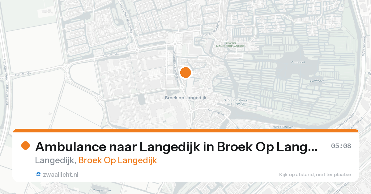 Ambulance naar Langedijk in Broek Op Langedijk — 23 mei 2026