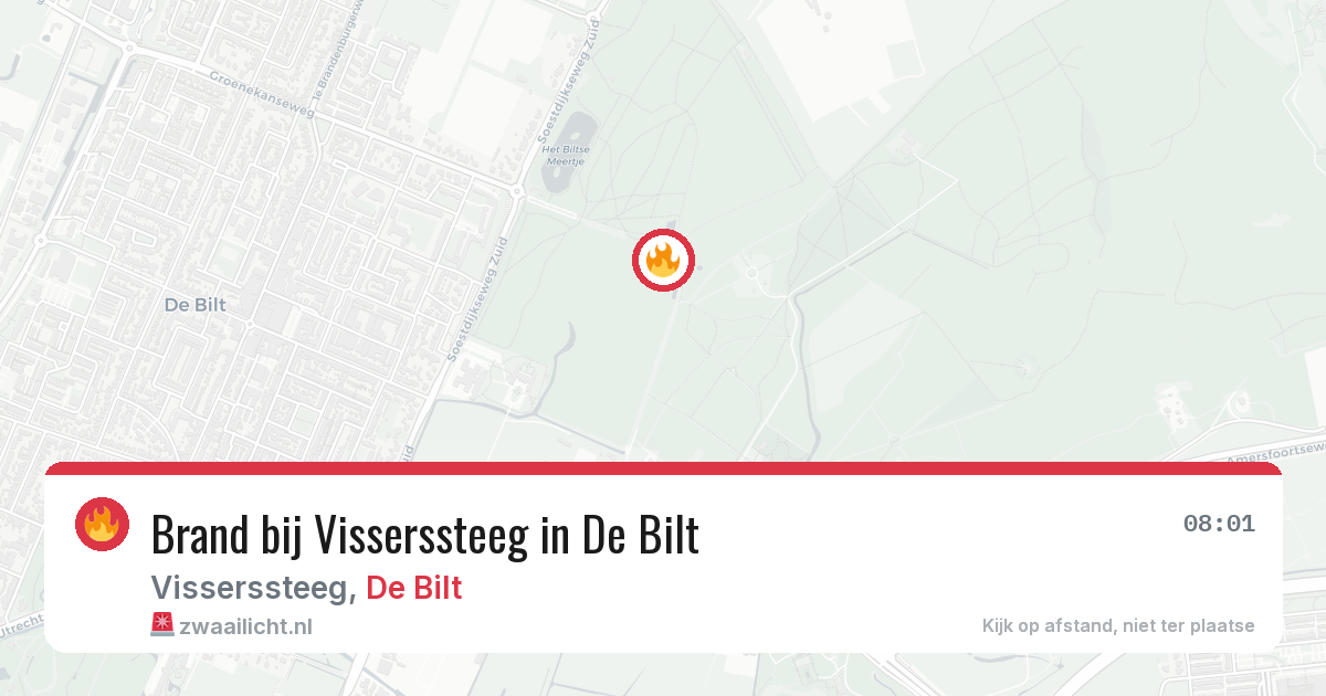 Brand bij Visserssteeg in De Bilt — 14 jun 2026