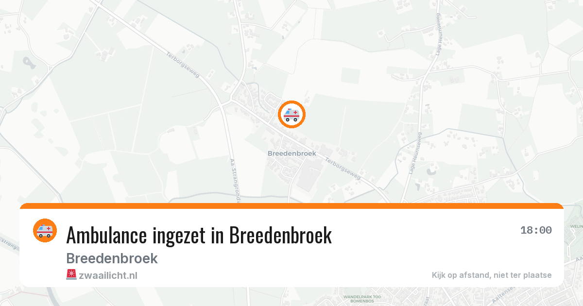 Ambulance ingezet in Breedenbroek — 13 jun 2026