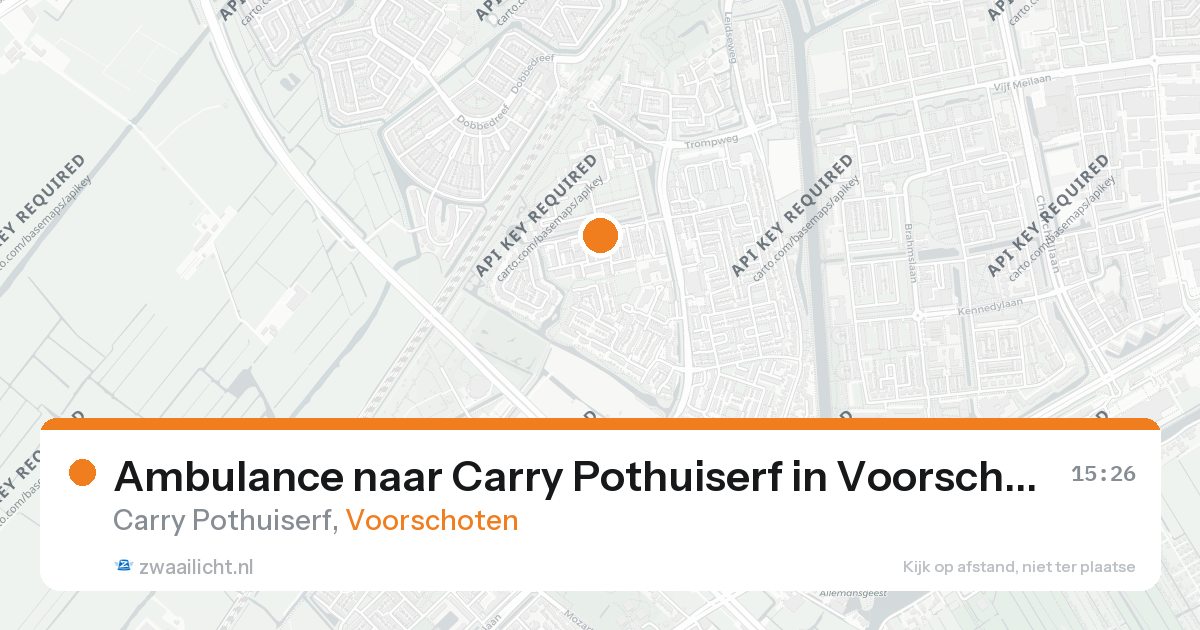 Ambulance naar Carry Pothuiserf in Voorschoten — 1 mrt 2026