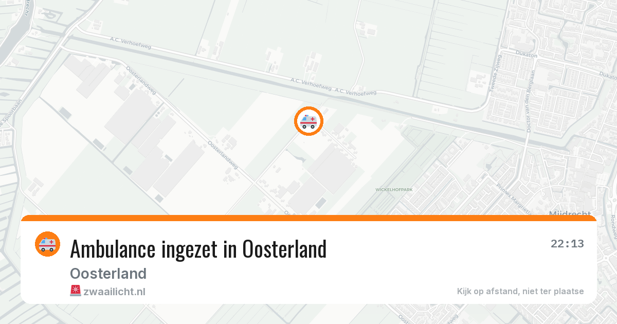 Ambulance ingezet in Oosterland — 7 apr 2026