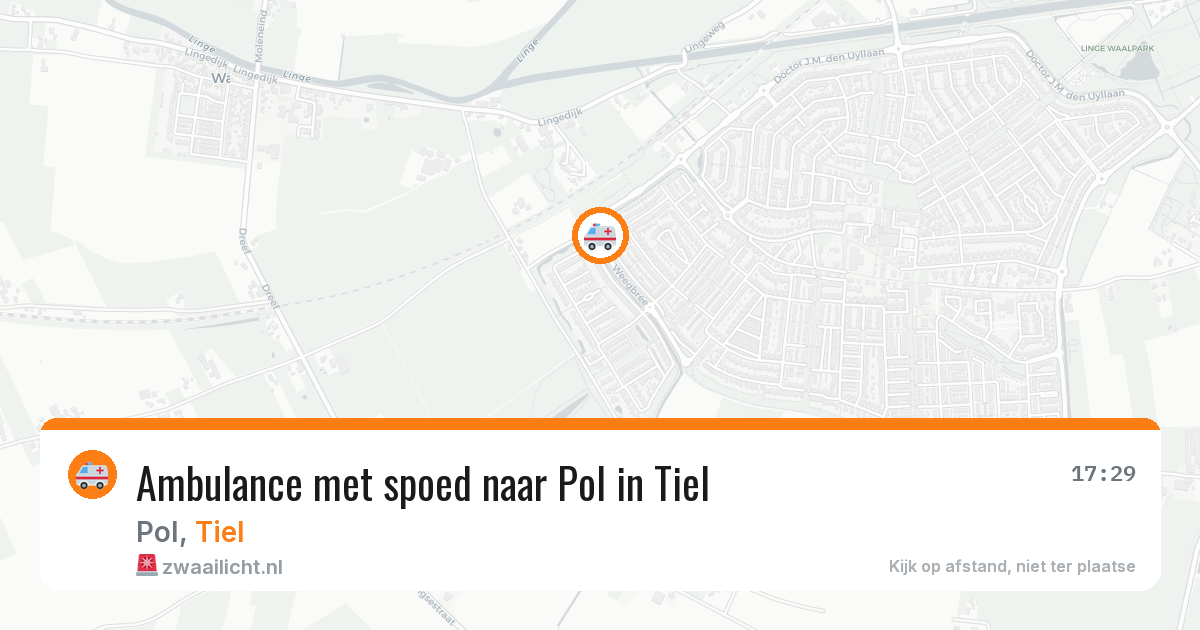Ambulance met spoed naar Pol in Tiel — 2 mei 2026