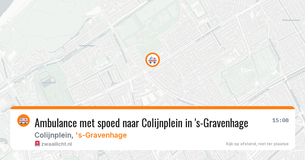 Ambulance met spoed naar Colijnplein in 's-Gravenhage — 4 jul 2026