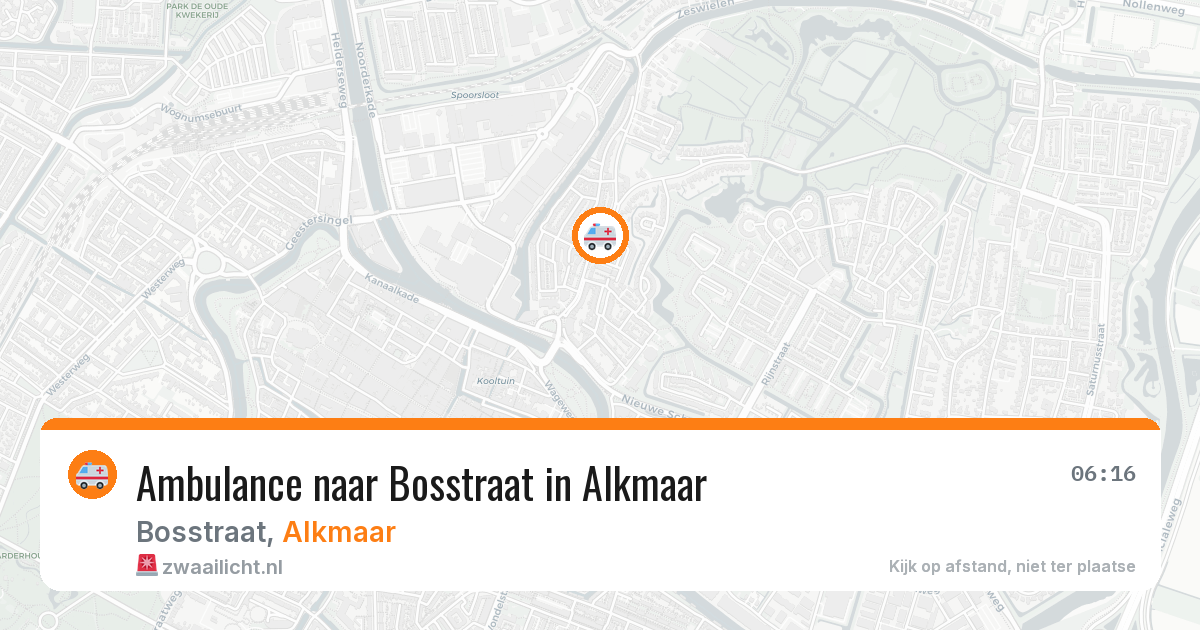 Ambulance naar Bosstraat in Alkmaar — 4 apr 2026