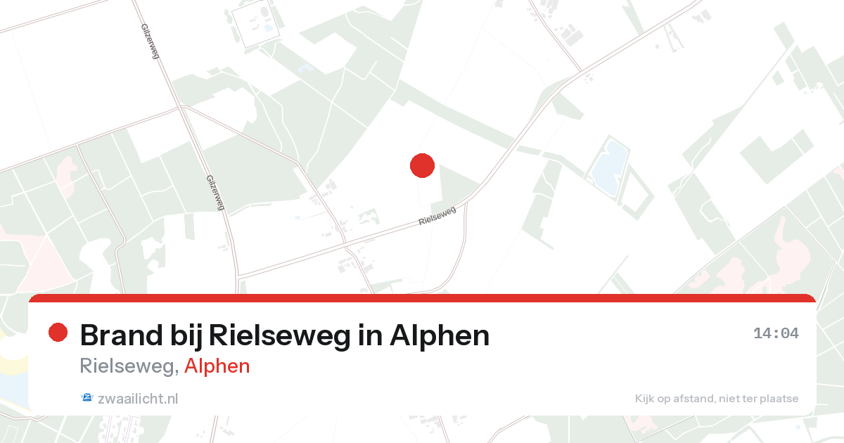 Brand bij Rielseweg in Alphen — 20 mei 2026