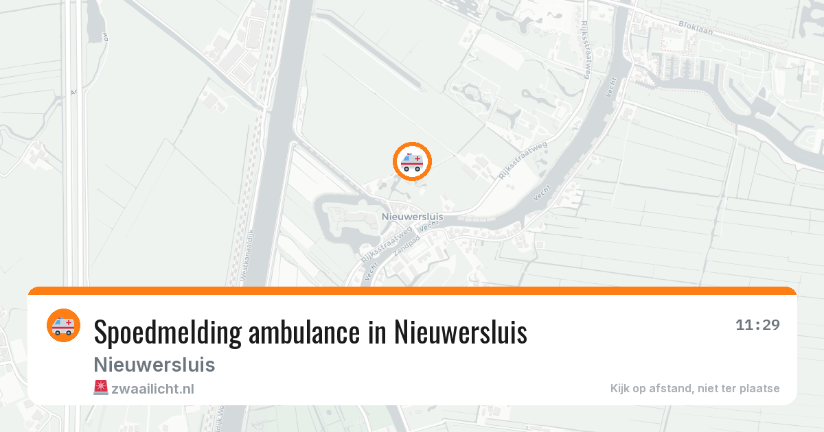 Spoedmelding ambulance in Nieuwersluis — 9 aug 2026