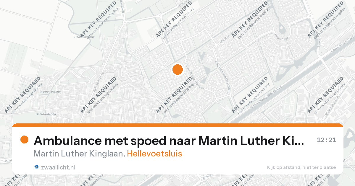 Ambulance met spoed naar Martin Luther Kinglaan in Hellevoetsluis — 26 aug 2026