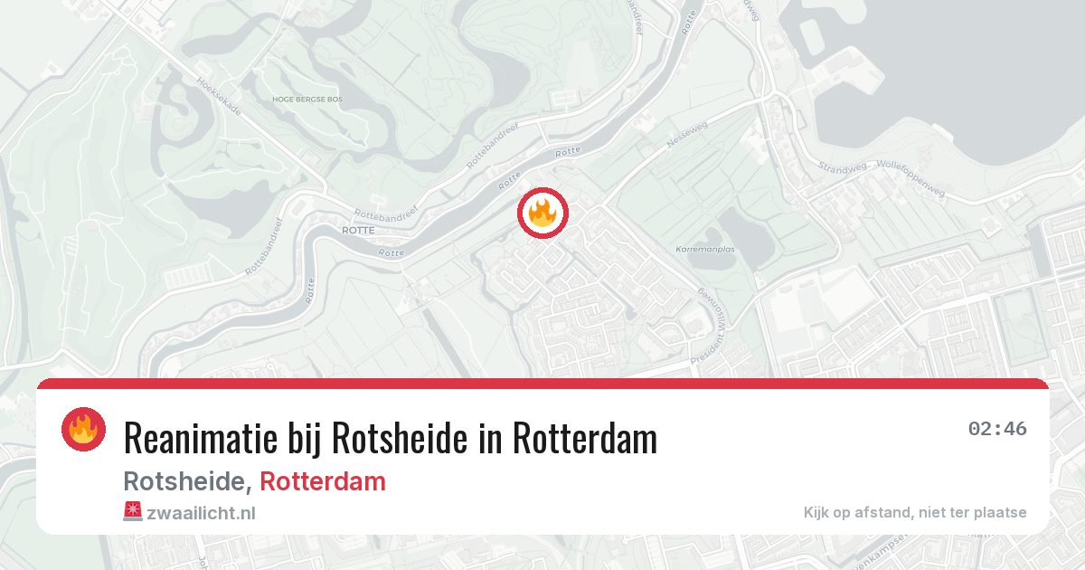 Reanimatie bij Rotsheide in Rotterdam — 2 apr 2026