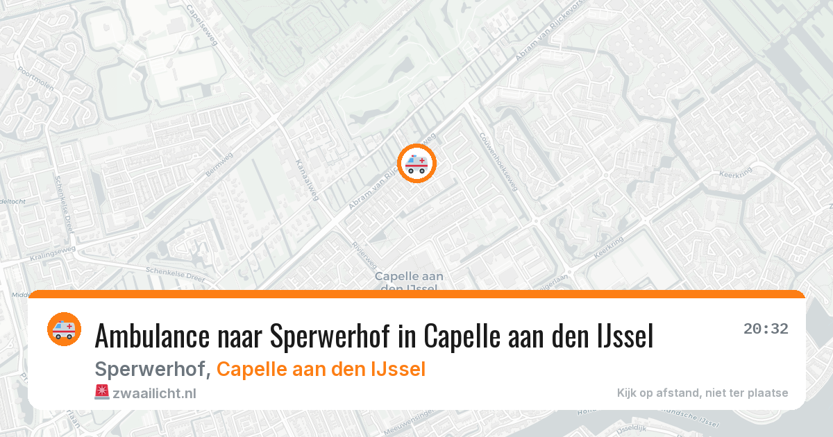 Ambulance naar Sperwerhof in Capelle aan den IJssel — 18 mei 2026