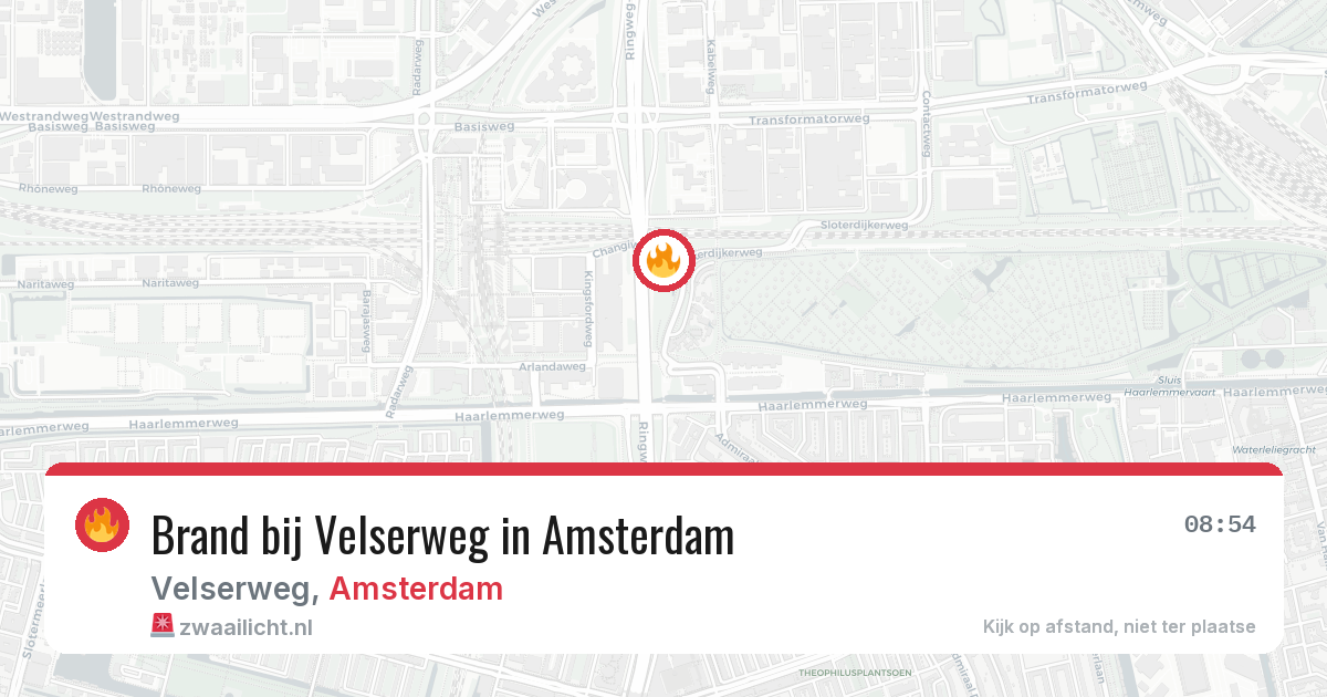 Brand bij Velserweg in Amsterdam — 1 jul 2026