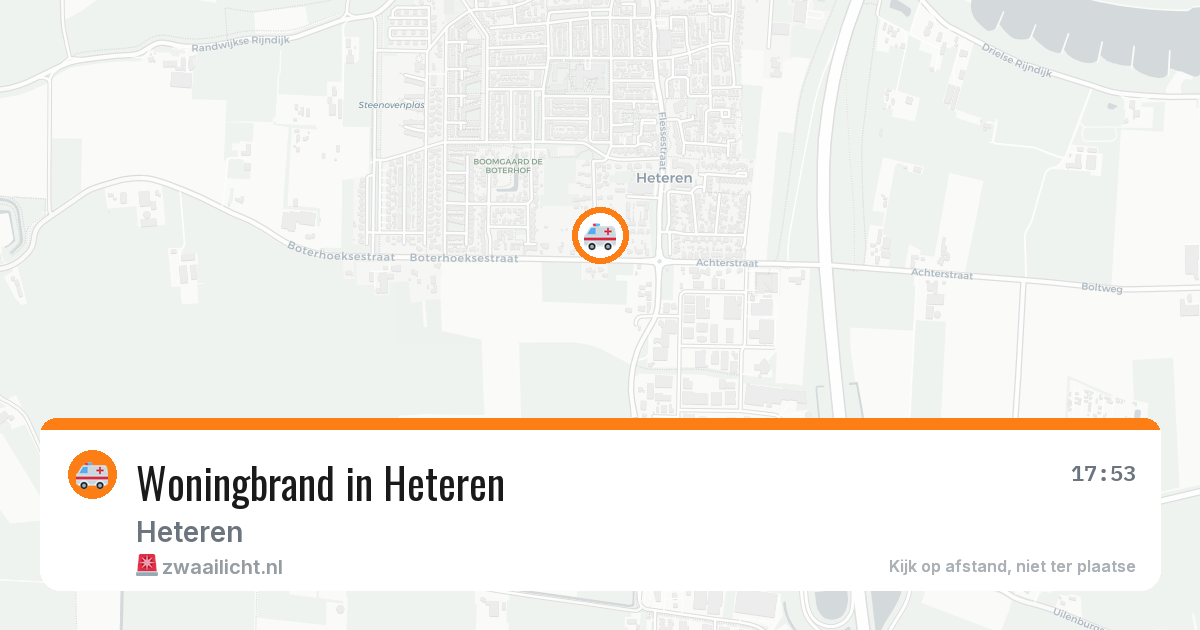 Woningbrand in Heteren — 12 aug 2026