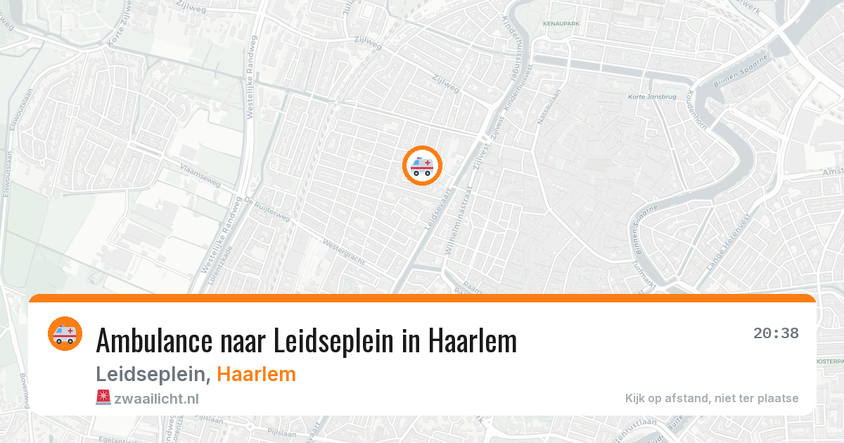 Ambulance naar Leidseplein in Haarlem — 31 jul 2026