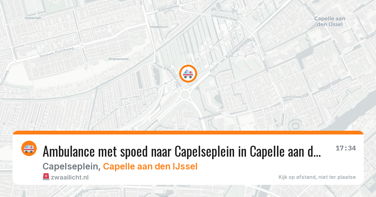 Ambulance met spoed naar Capelseplein in Capelle aan den IJssel — 3 apr 2026