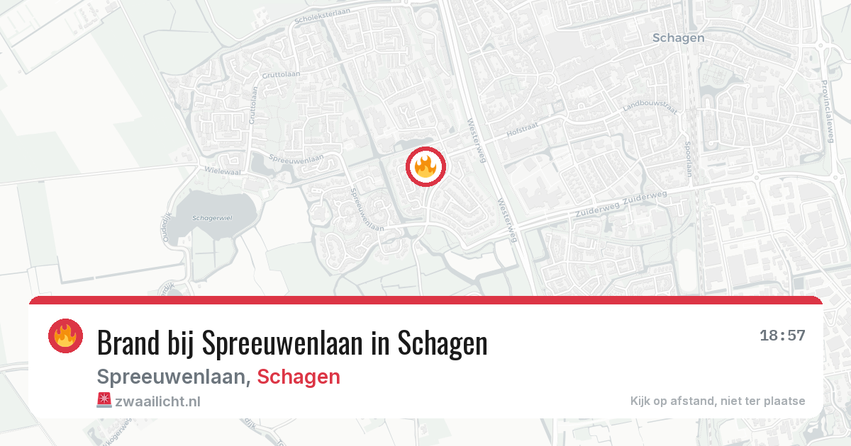 Brand bij Spreeuwenlaan in Schagen — 31 mei 2026