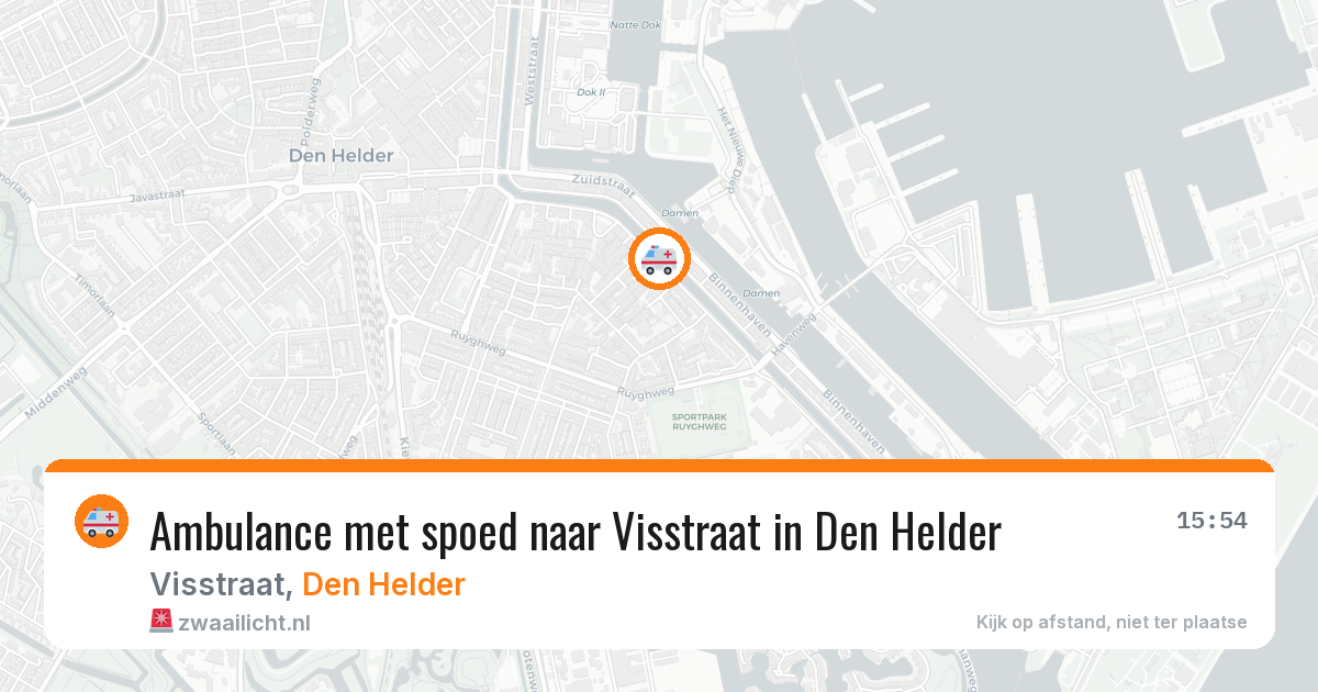 Ambulance met spoed naar Visstraat in Den Helder — 12 feb 2026
